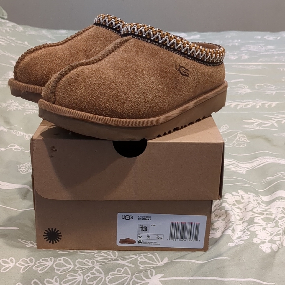 UGG Tan Suede Slip-On Shoes